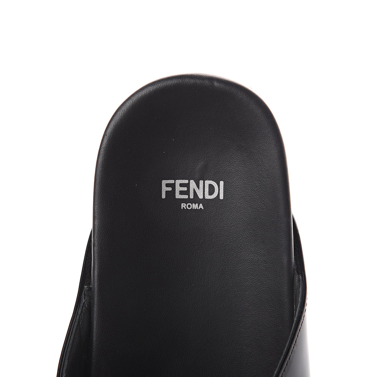Fendi Patent Flowerland Slide Sandals 37.5 Black 6 of 7