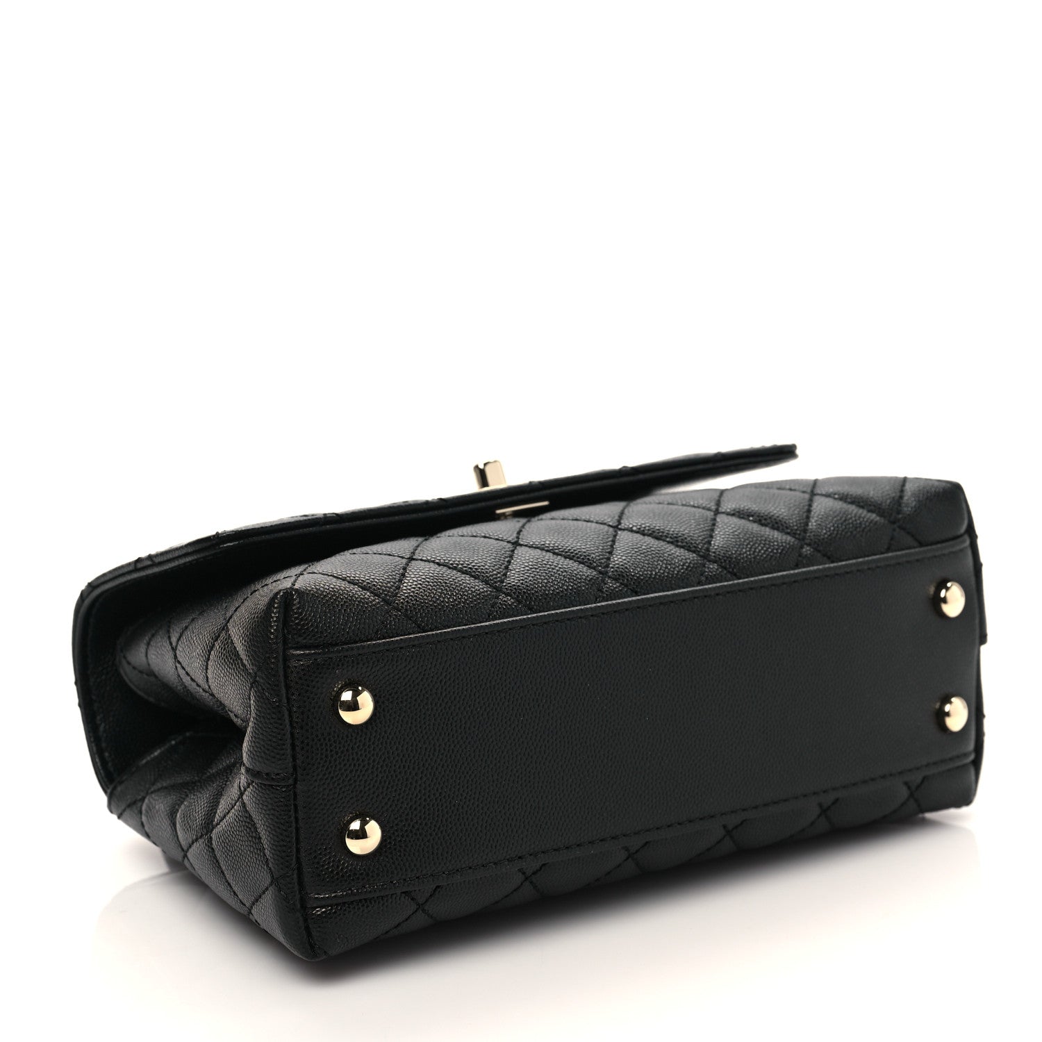 Chanel Caviar Quilted Mini Coco Handle Flap Black 4 of 9