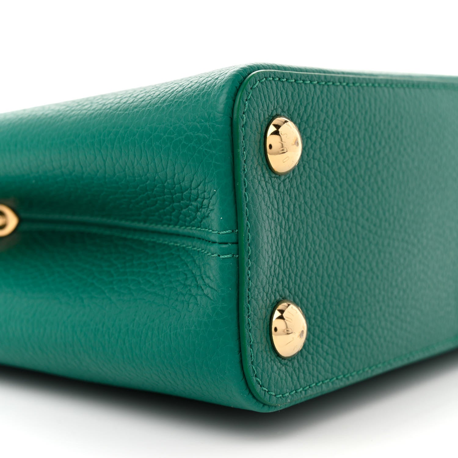 Louis Vuitton LOUIS VUITTON Taurillon Abalone Capucines BB Emerald 8 of 9