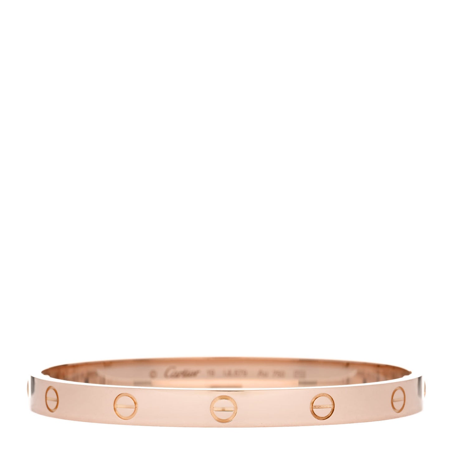 18K Pink Gold LOVE Bracelet 19
