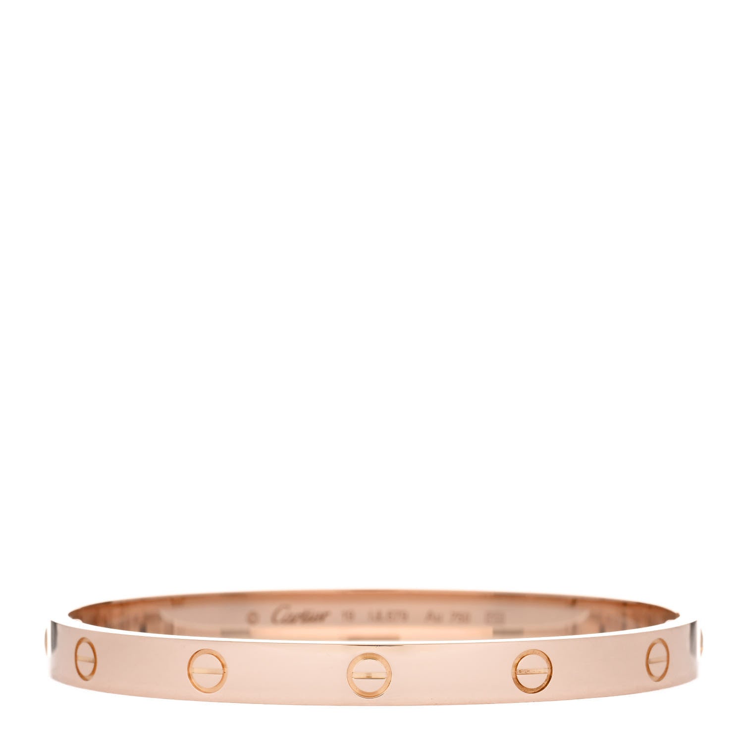Cartier 18K Pink Gold LOVE Bracelet 19 1 of 5