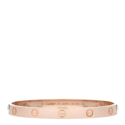 Cartier 18K Pink Gold LOVE Bracelet 19 1 of 5