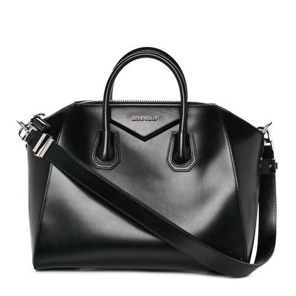 Givenchy Shiny Lord Calfskin Medium Antigona Black 1 of 12