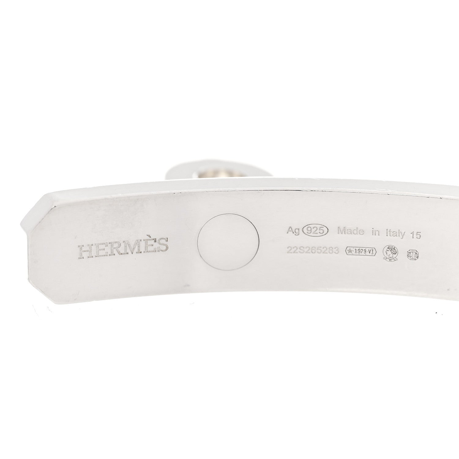 Hermes Sterling Silver Kelly Chaine Bracelet 3 of 4