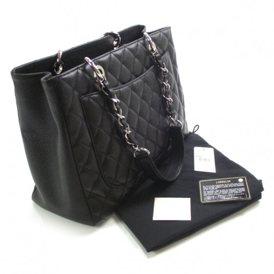Caviar Grand Shopping Tote GST Black