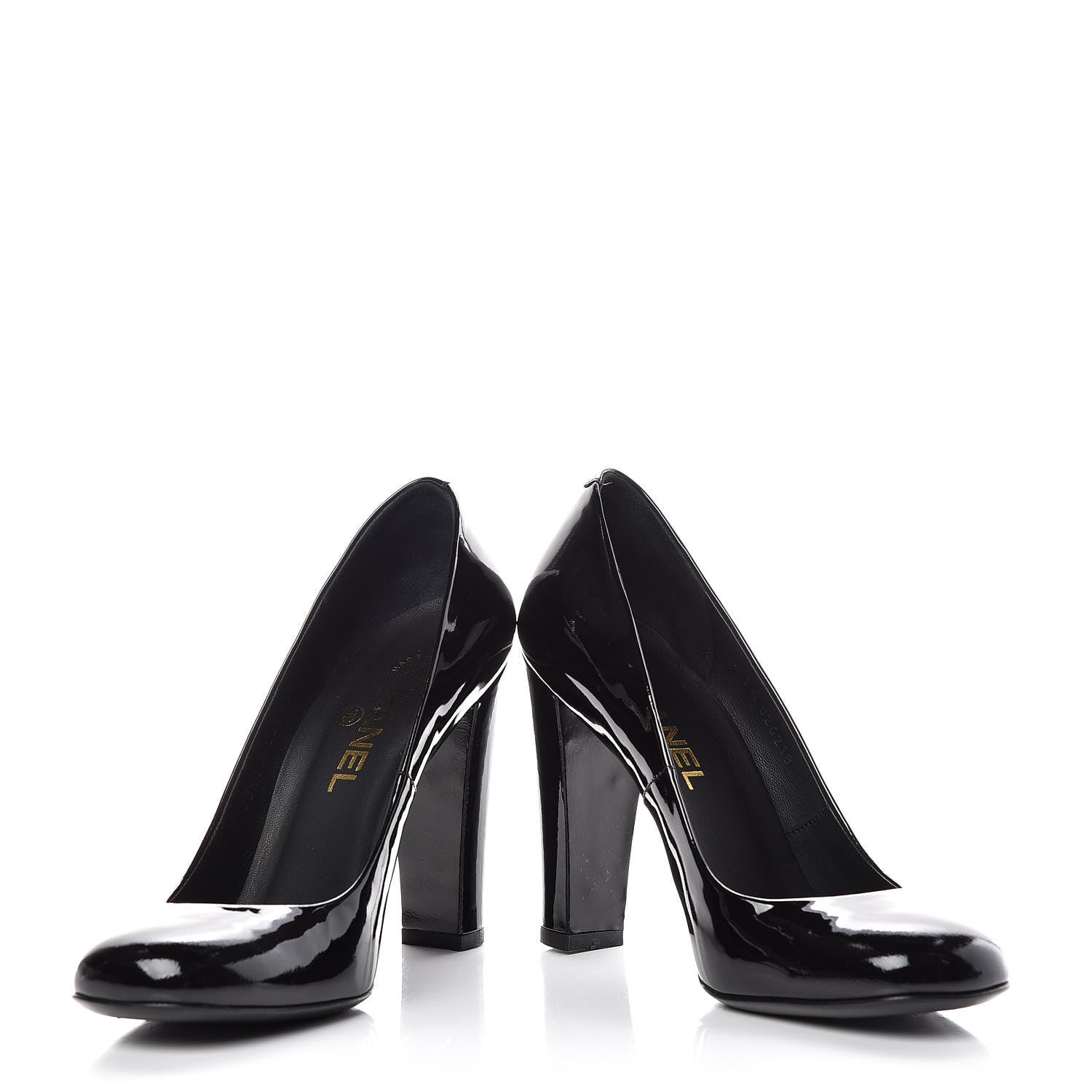 Chanel Patent Pumps 37 Black 5 of 14