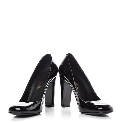 Chanel Patent Pumps 37 Black 5 of 14