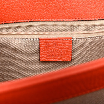 Gucci Dollar Calfskin Interlocking G Shoulder Bag Sun Orange 6 of 12