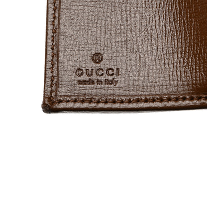 Balenciaga X GUCCI GG Monogram Azalea Calfskin Neo Classic Wallet Beige Ebony Brown Sugar 7 of 8