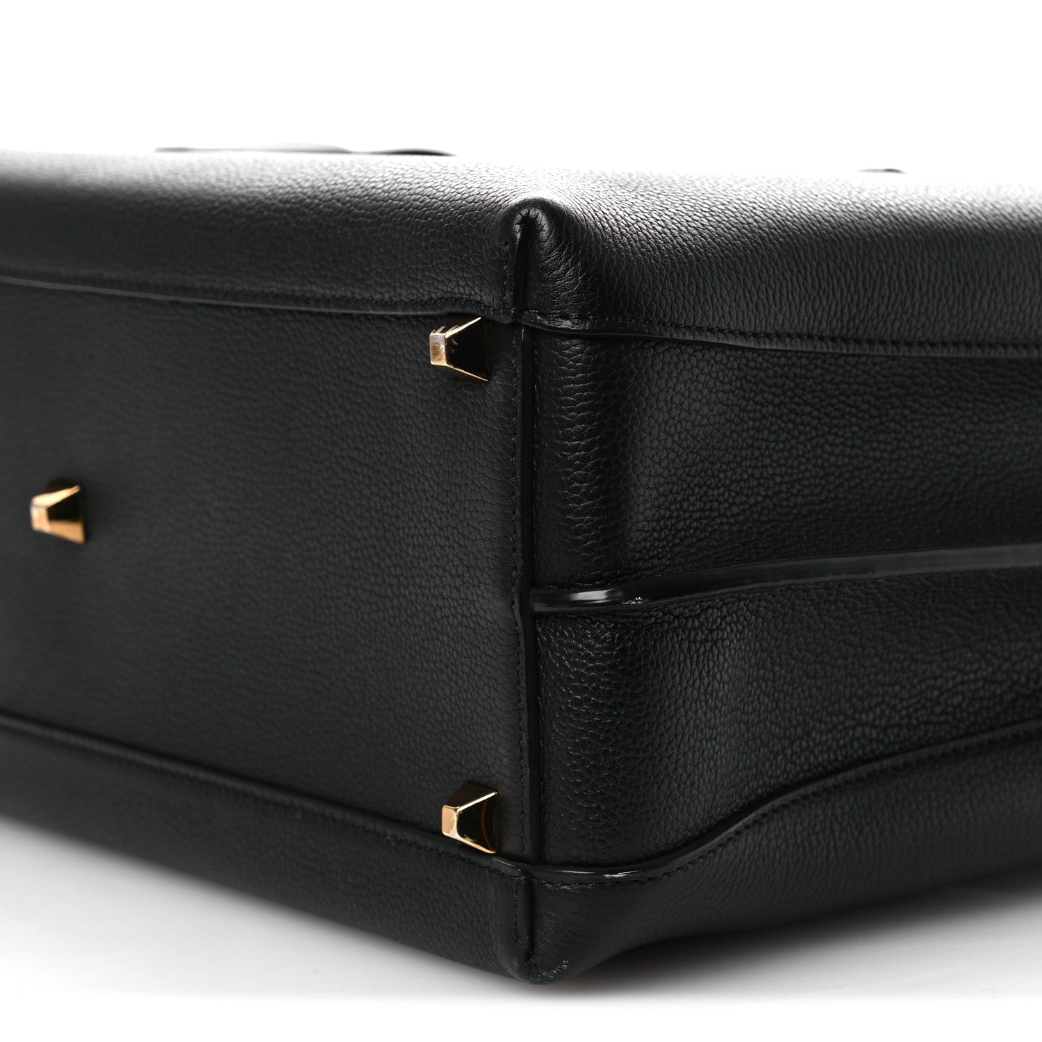MCM Grained Calfskin Large Milla Tote Black 9 of 9