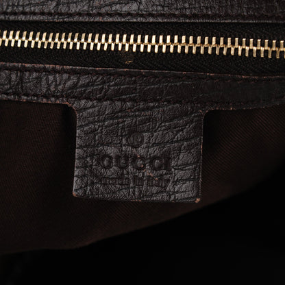Gucci Monogram Large Horsebit Chain Hobo Dark Brown 5 of 7