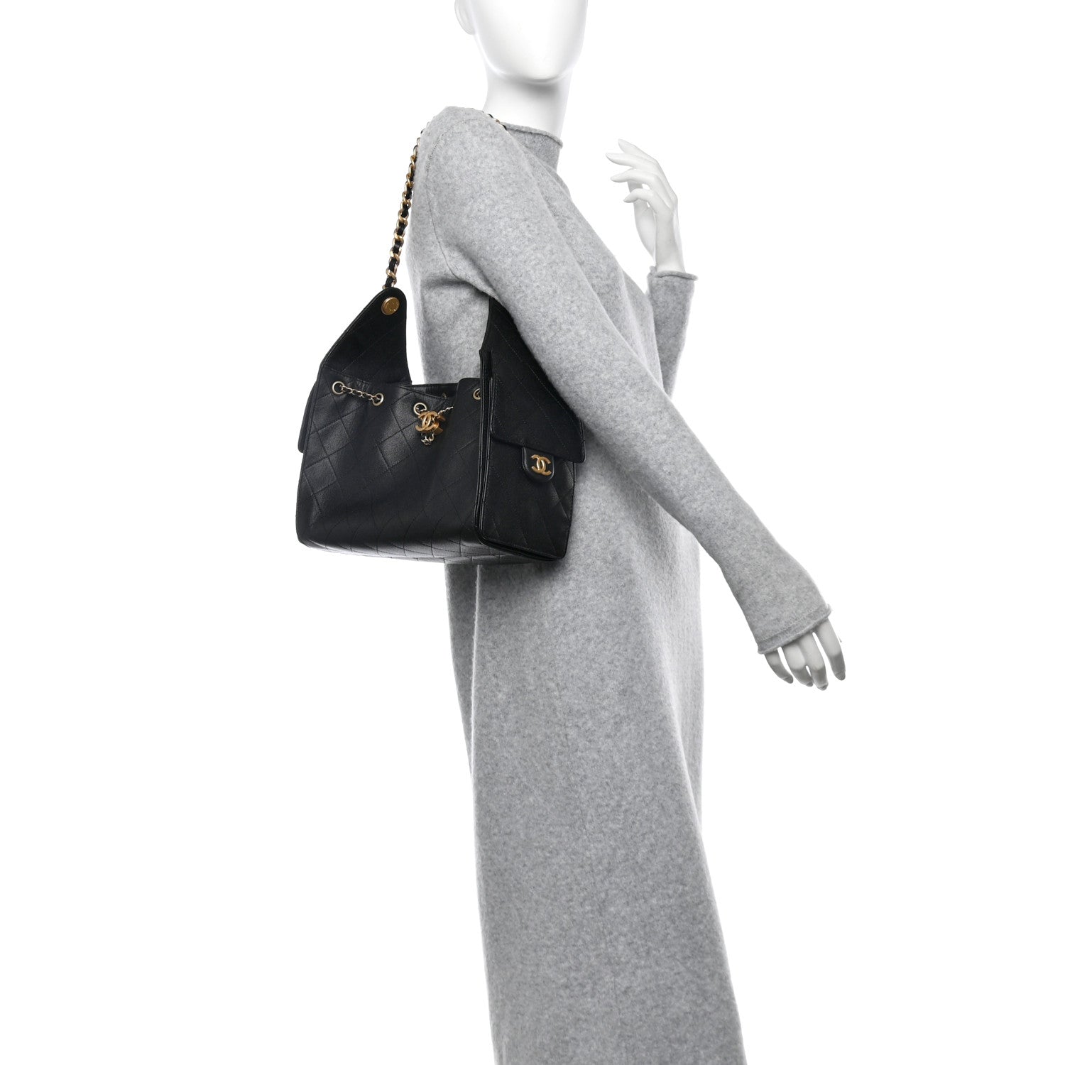 Chanel Caviar Quilted Small Chanel 25 Handbag Black 3 of 11