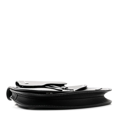 Christian Dior X KAWS Grained Calfskin Saddle Pouch Black 4 of 10