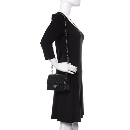 Chanel Lambskin Quilted Mini Square Flap Black 2 of 9
