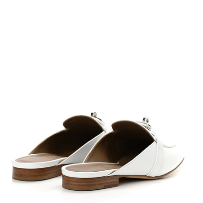 Hermes Calfskin Oz Mules 36 White 4 of 8