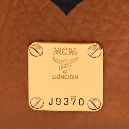 MCM Visetos X-Mini Heritage Top Handle Satchel Cognac 8 of 13