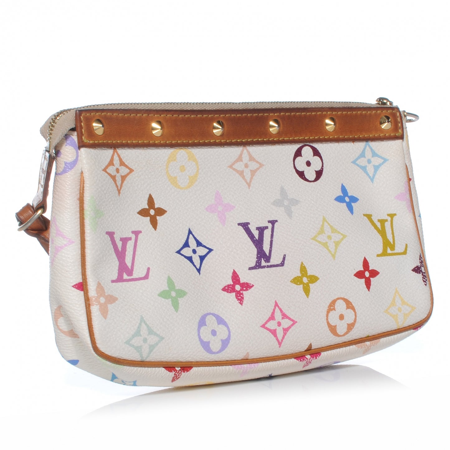 Monogram Multicolor Pochette Accessories White