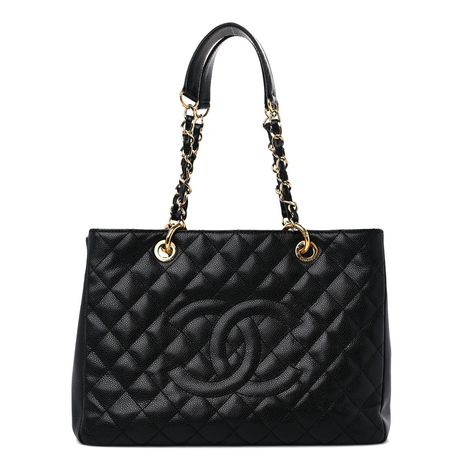 Chanel Caviar Quilted Grand Shopping Tote GST Black 1 of 16