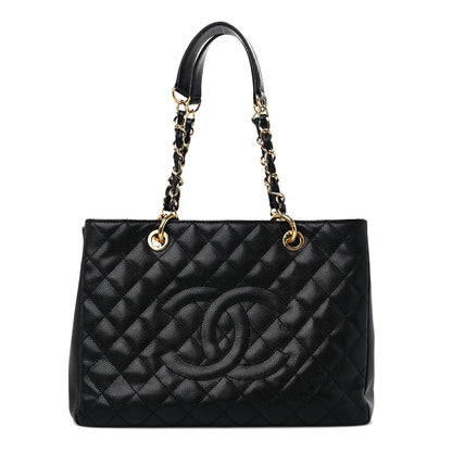 Chanel Caviar Quilted Grand Shopping Tote GST Black 1 of 16
