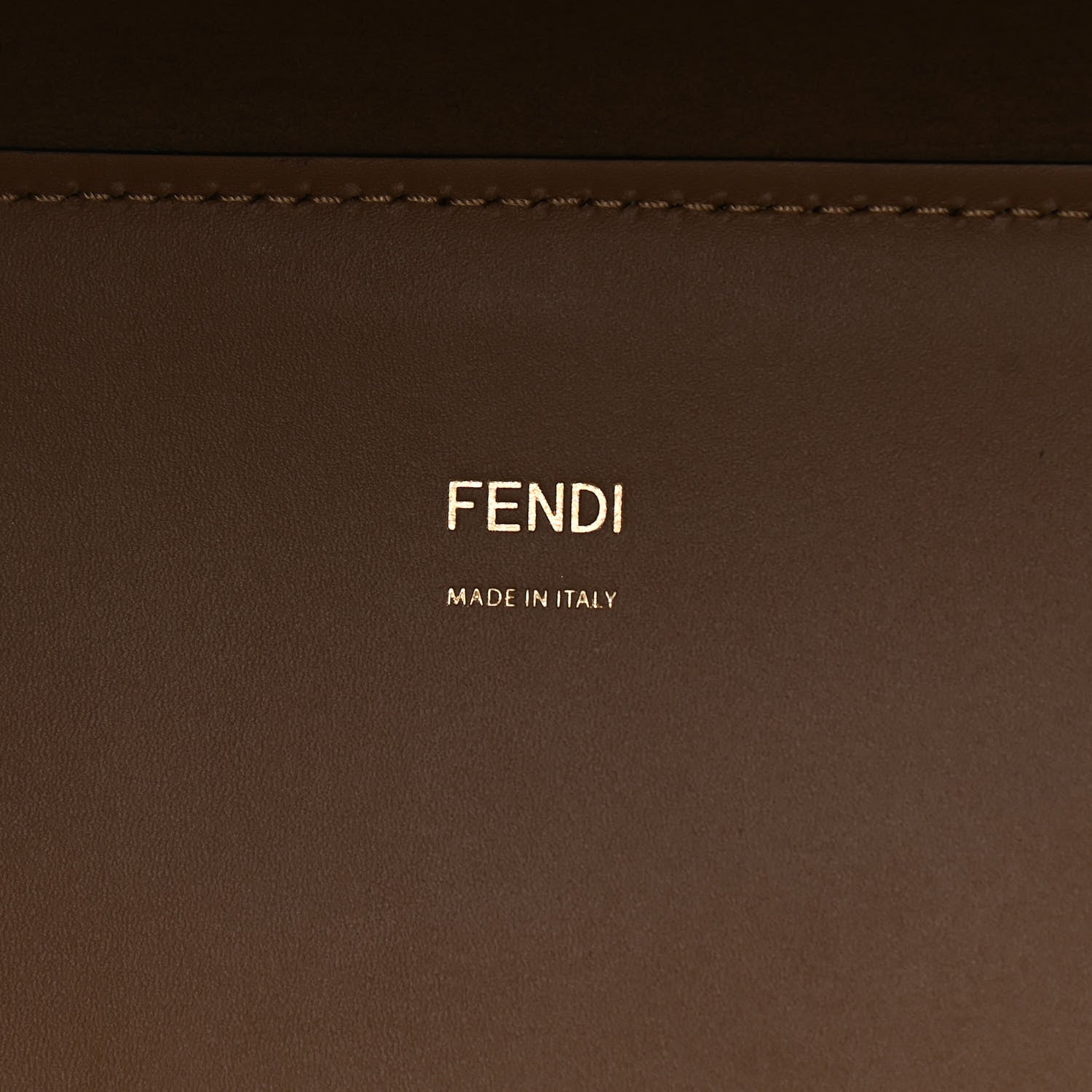 Fendi Glazed Fabric Plexiglass FF Logo Bikini Girls Medium Fendi Sunshine Shopper Tote Bianco Perla Multicolor Miele Scuro 6 of 10