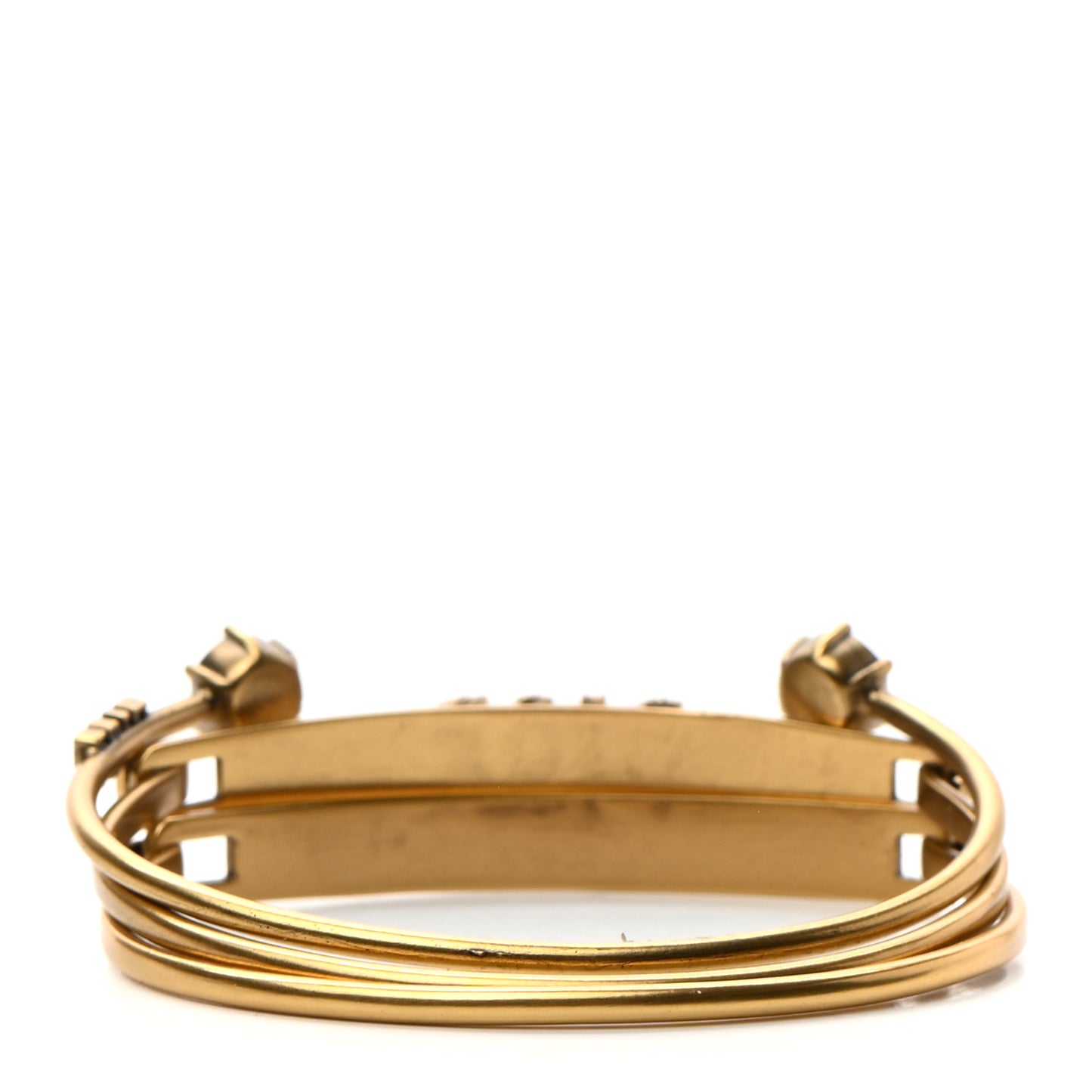 Metal Crystal Dio(r)evolution Bracelet Set Gold