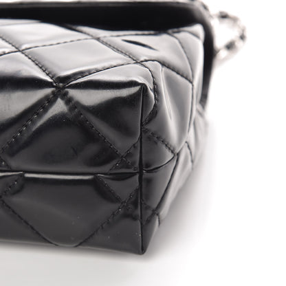 Chanel Vinyl Quilted In the Business Flap Bag Black 16 of 17