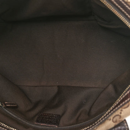 Gucci Monogram Small Princy Satchel Dark Brown 5 of 10