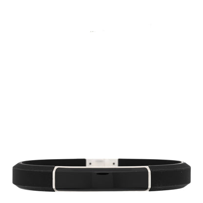 David Yurman Sterling Silver Rubber Black Onyx Streamline ID Bracelet Black 1 of 3
