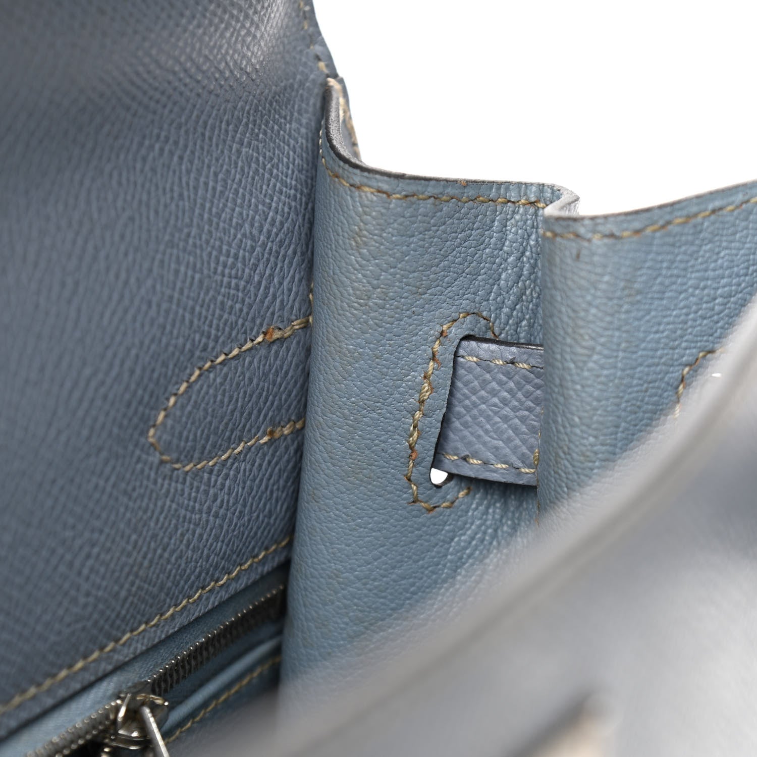 Hermes Epsom Kelly Sellier 32 Bleu Lin 13 of 20