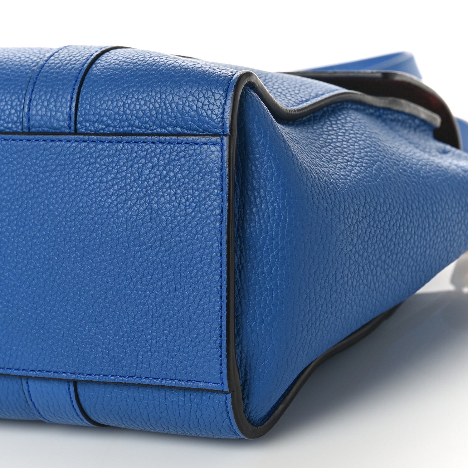 Mulberry Classic Grain Calfskin Small Bayswater Porcelain Blue 9 of 14