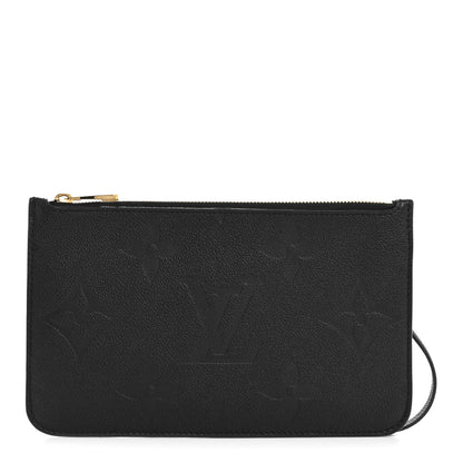Louis Vuitton Empreinte Monogram Giant Neverfull MM Pochette Black 1 of 9