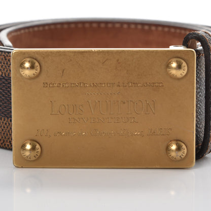 Louis Vuitton Damier Ebene Inventeur Belt 90 36 3 of 13