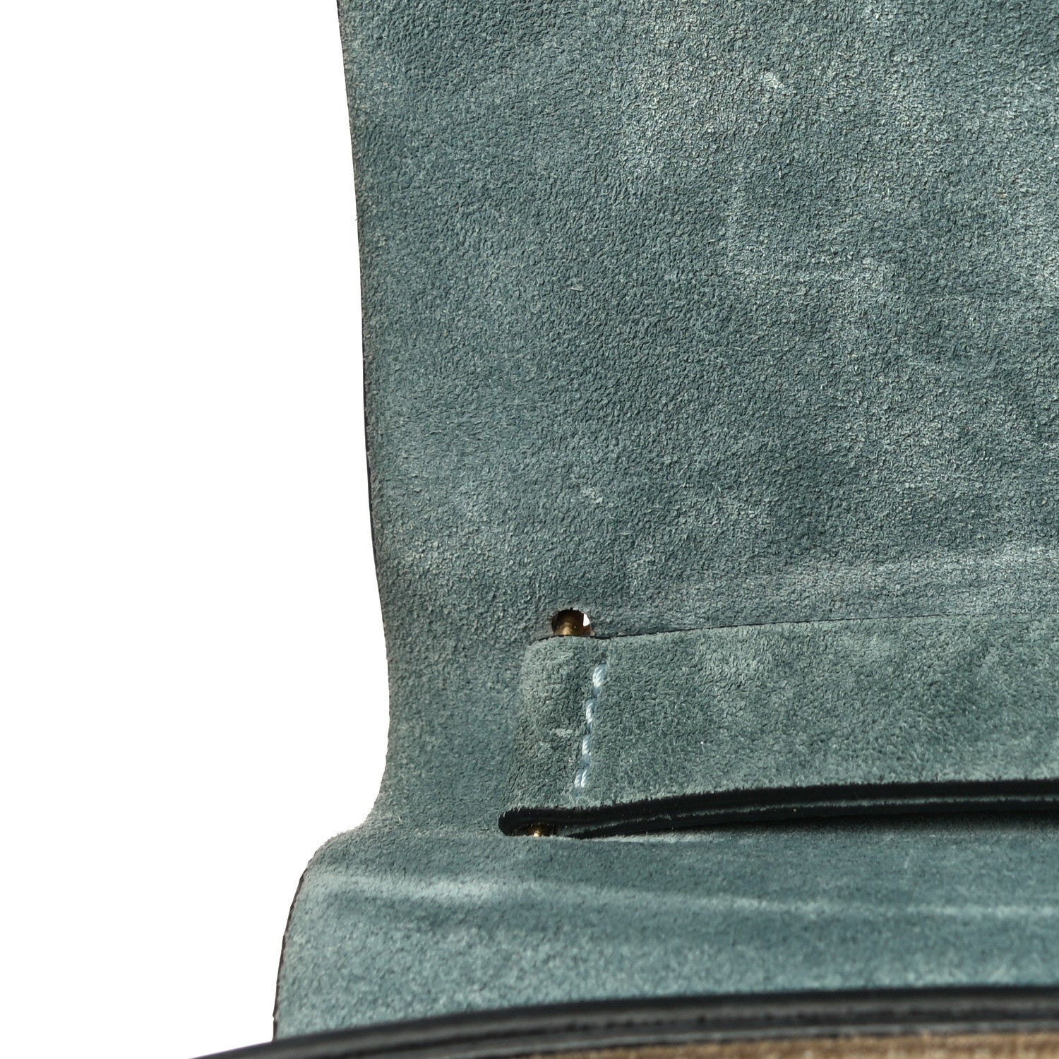 Chloe Suede Smooth Calfskin Drew Shoulder Bag Cloudy Blue 11 of 16