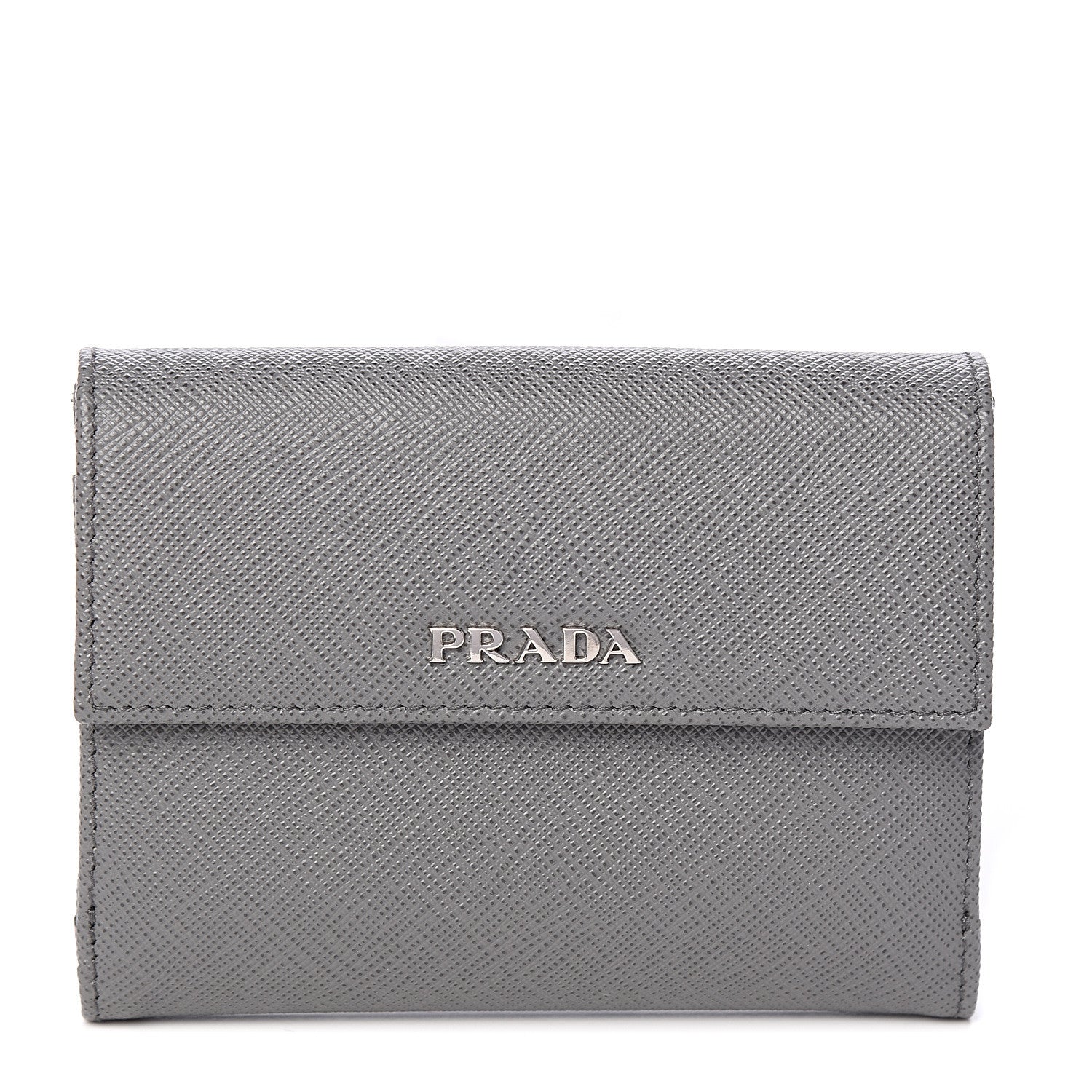 Prada Saffiano Compact Wallet Marmo 1 of 7
