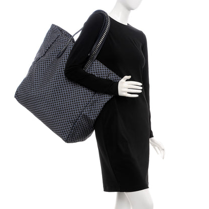 Stella McCartney Nylon Go Flower Print Falabella Tote Blue 2 of 9