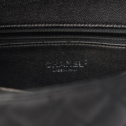 Chanel Caviar Lizard Quilted Large Coco Handle Flap Black 5 of 11