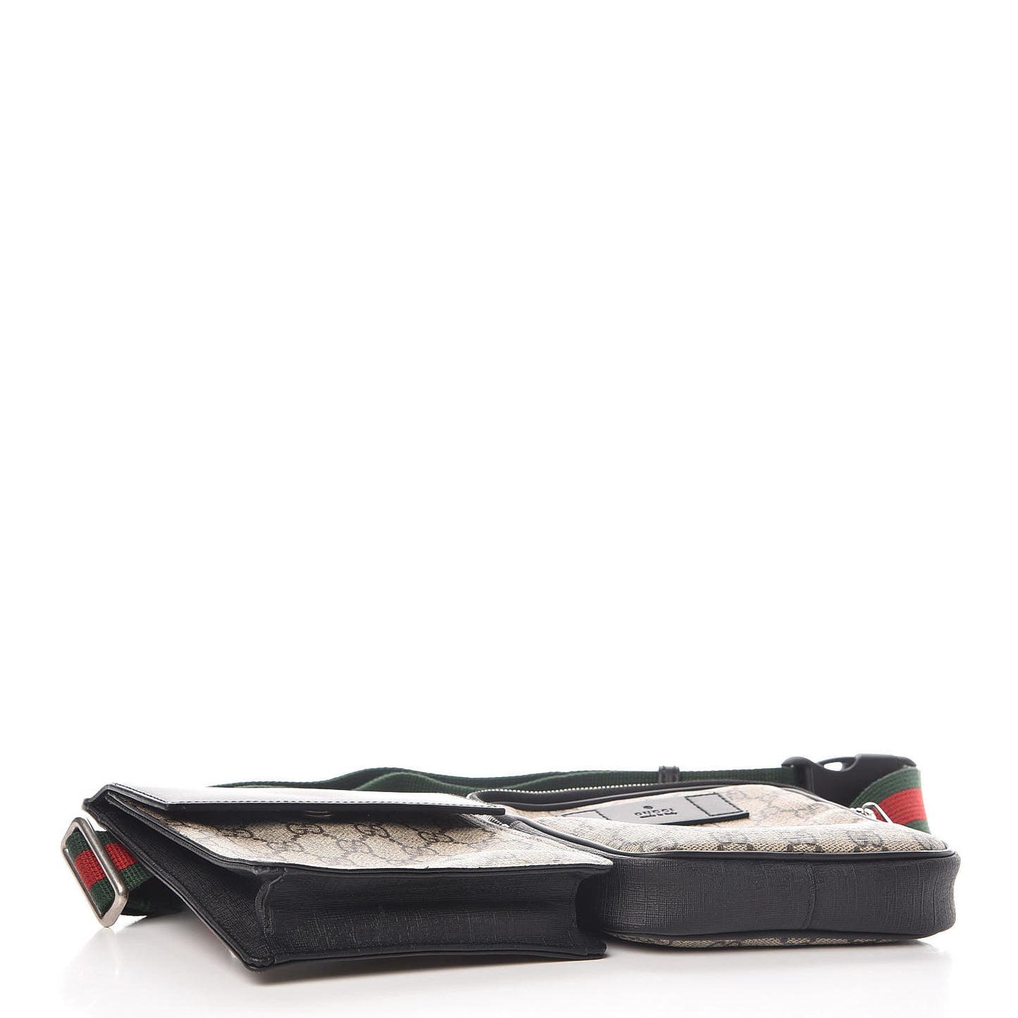 GG Supreme Monogram Web Belt Bag Black