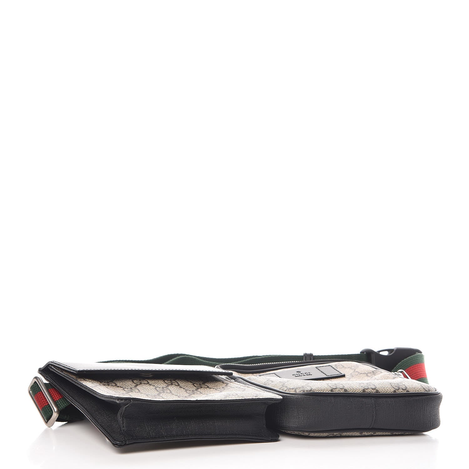 Gucci GG Supreme Monogram Web Belt Bag Black 4 of 11