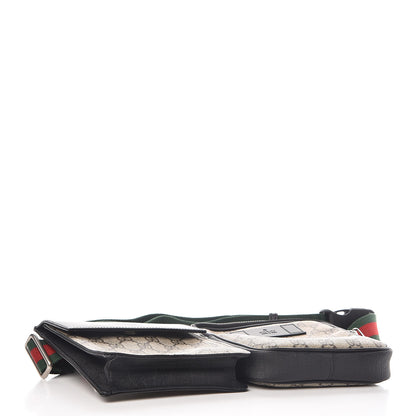 Gucci GG Supreme Monogram Web Belt Bag Black 4 of 11