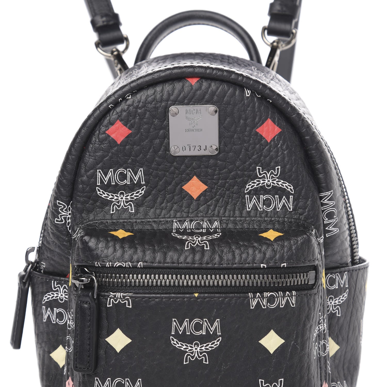 MCM Visetos Spektrum X-Mini Backpack Black 9 of 9