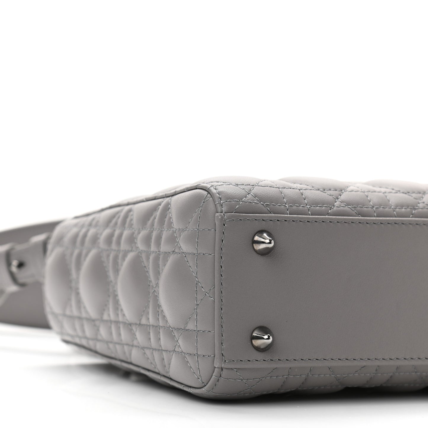Lambskin Cannage Small My ABCDior Lady Dior Grey