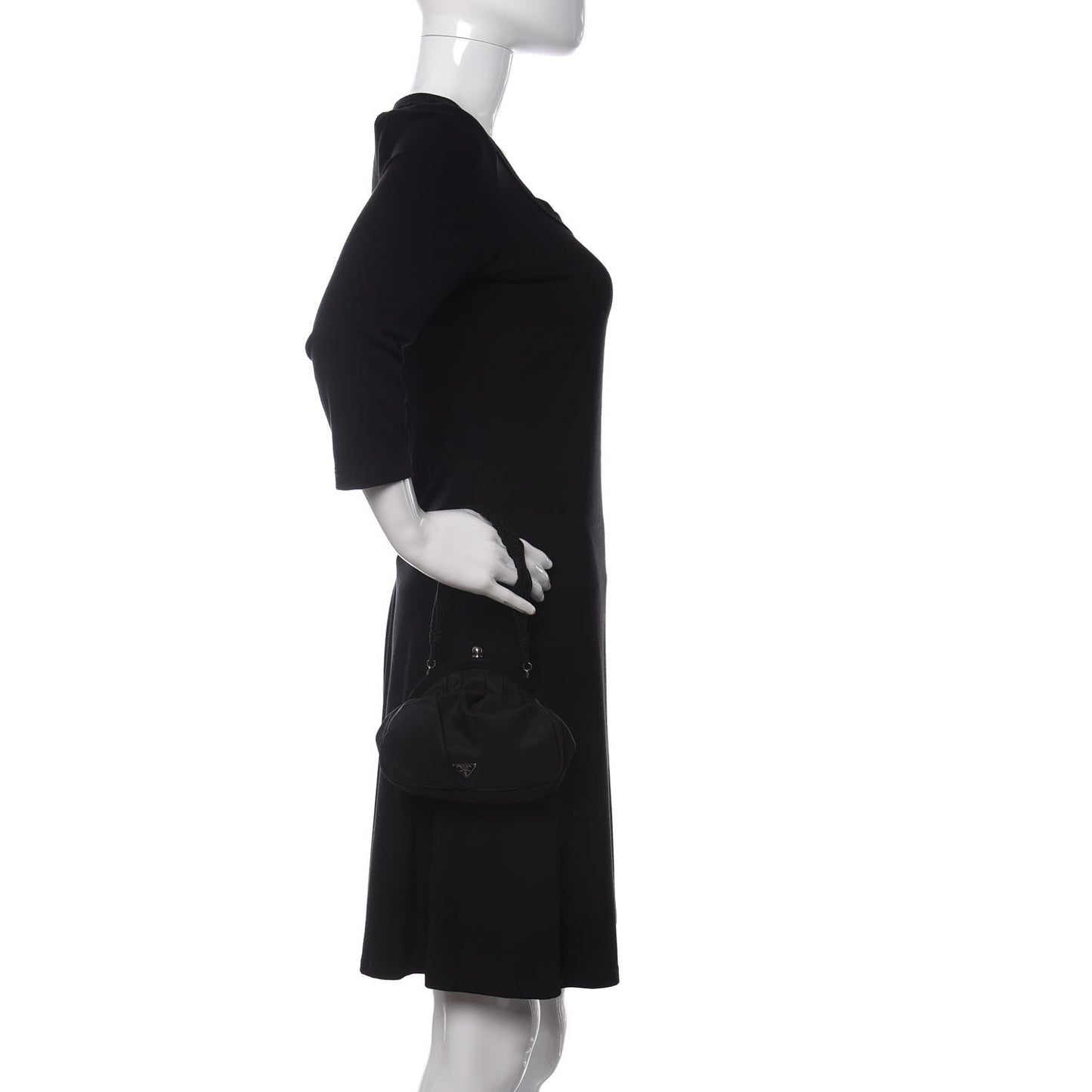 Satin Evening Bag Black