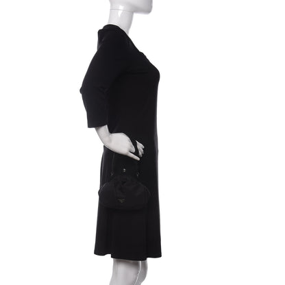 Prada Satin Evening Bag Black 2 of 10