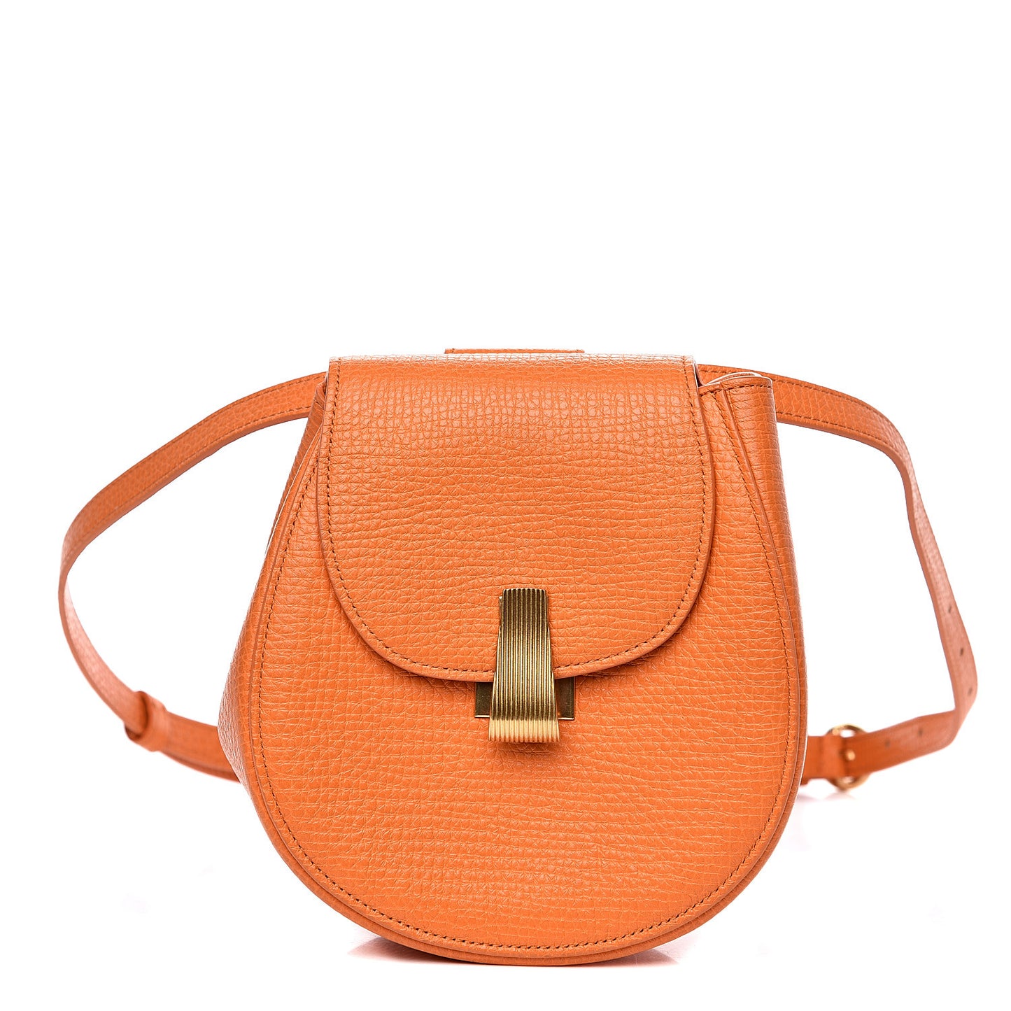 Palmellato Calfskin Rounded Belt Bag Light Orange