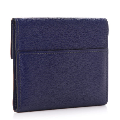 Hermes Chevre Mysore Mini Clic Card Holder Bleu Encre 3 of 7