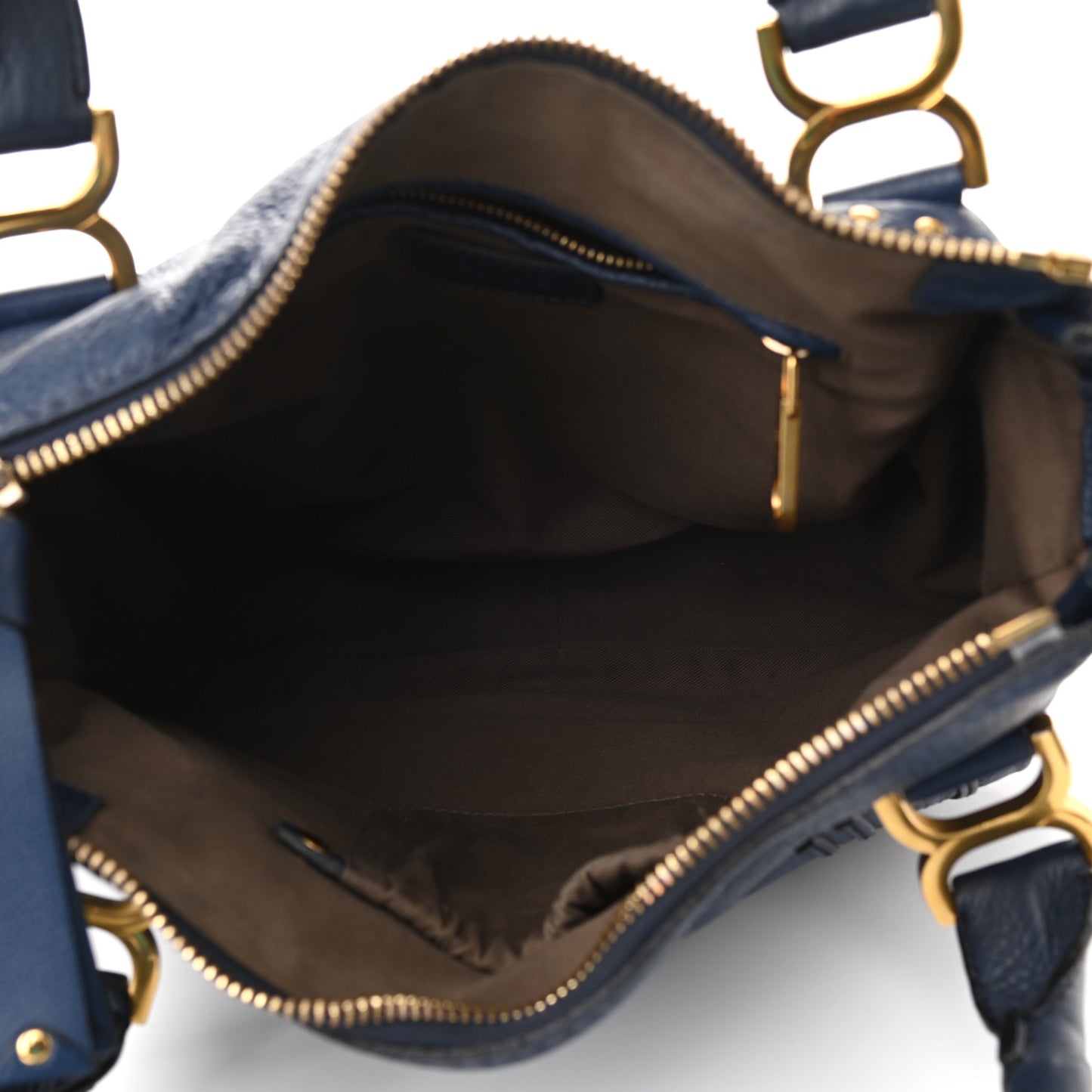 Calfskin Medium Marcie Satchel Royal Navy