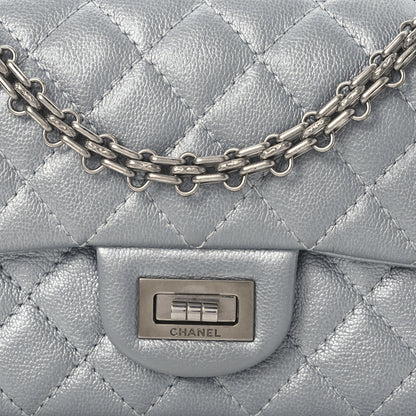 Chanel Metallic Grained Calfskin Quilted 2.55 Reissue Mini Flap Silver 8 of 13