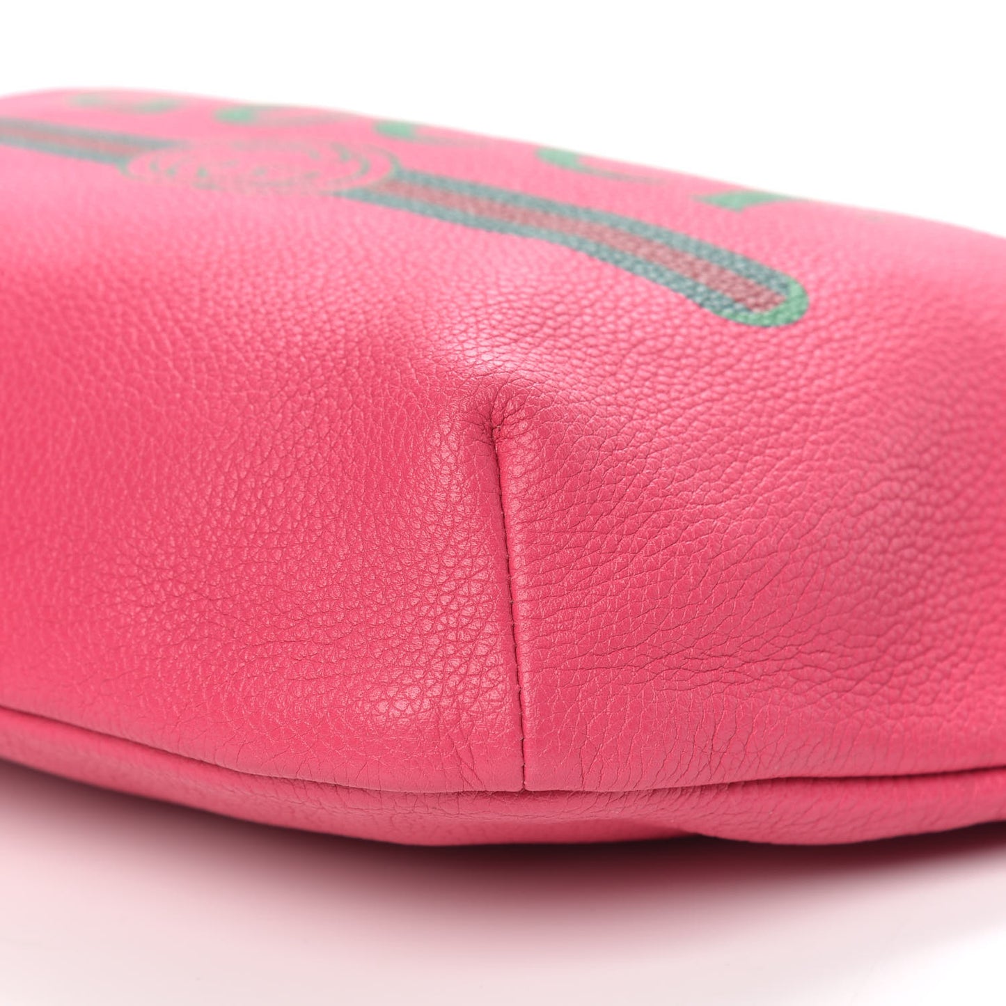 Grained Calfskin Logo Belt Bag Pink