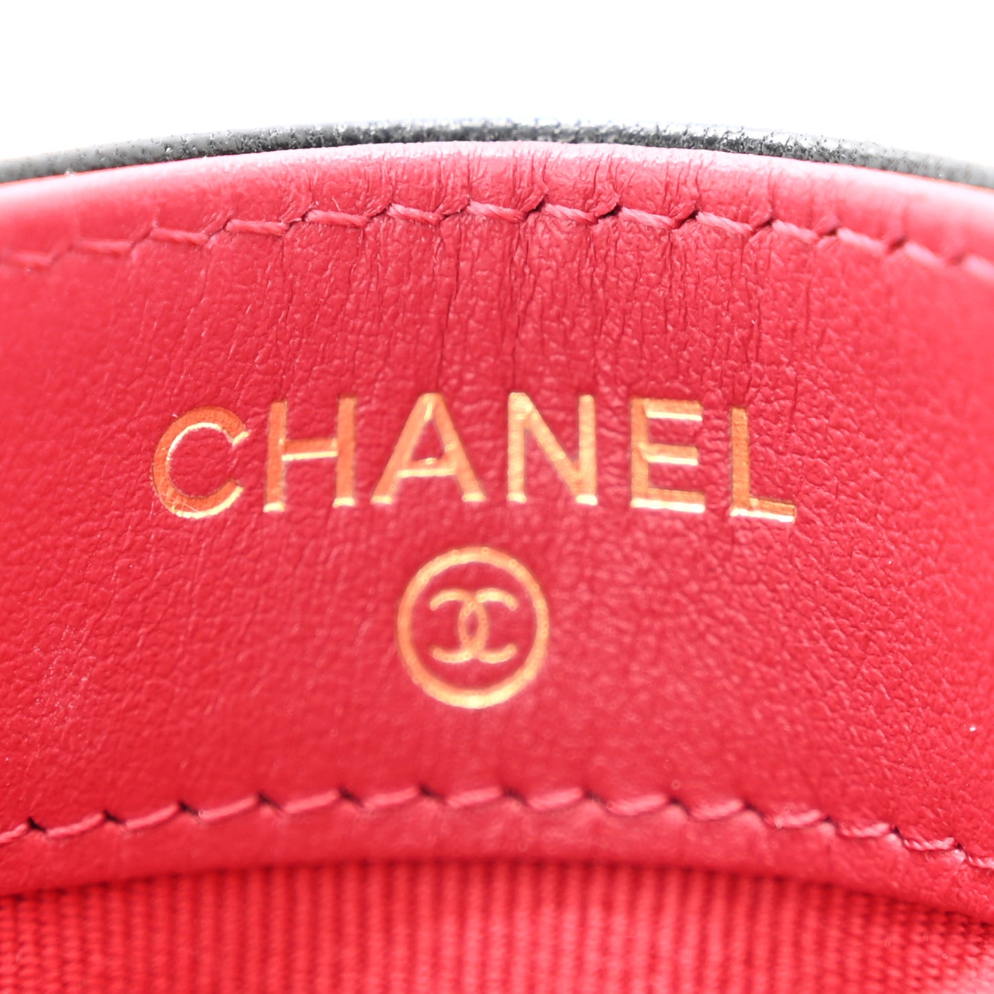 Lambskin Quilted Chanel 19 Card Holder Black