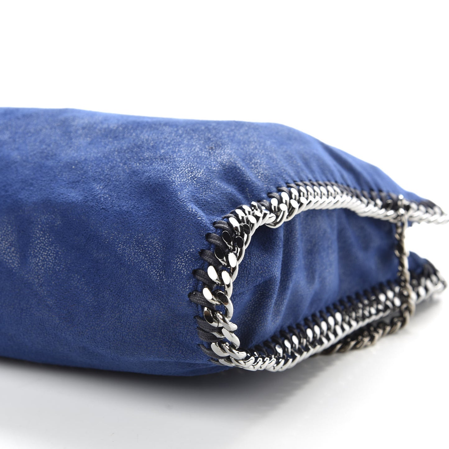 Shaggy Deer Falabella Fold Over Tote Blue